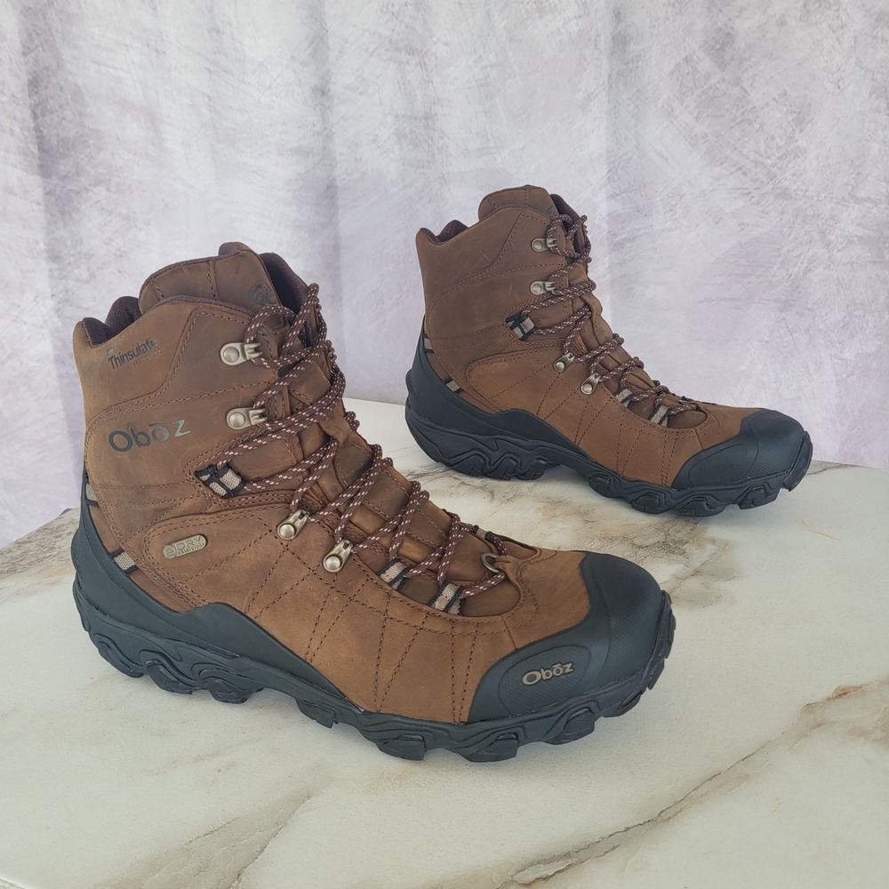Oboz Bridger 8" Waterproof Thinsulate Size 13 Men's Brown